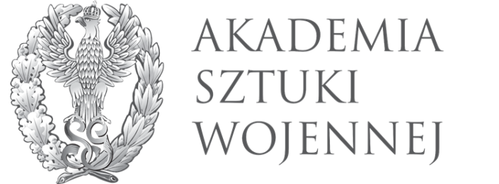 Logo Akademii Sztuki Wojennej z orłem.